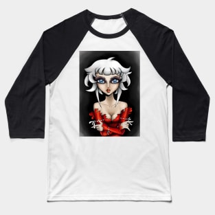 Young Witch in Red Baseball T-Shirt